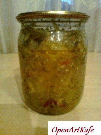 Баклажаны консервированные по-зимнему