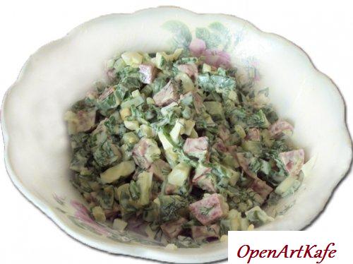 Салат из черемши