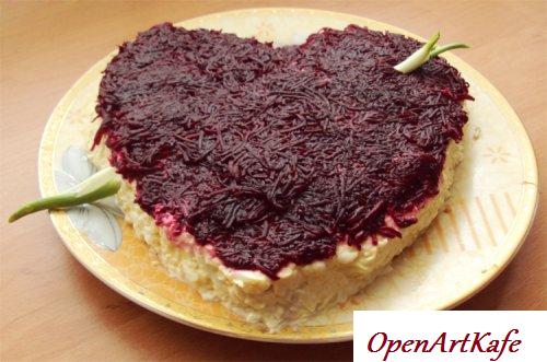 Салат сердце