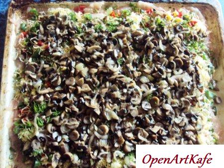 Куриный рулет с грибами