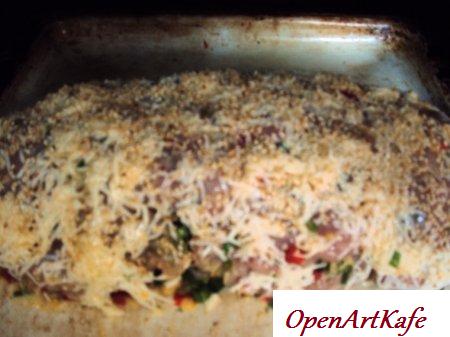 Куриный рулет с грибами