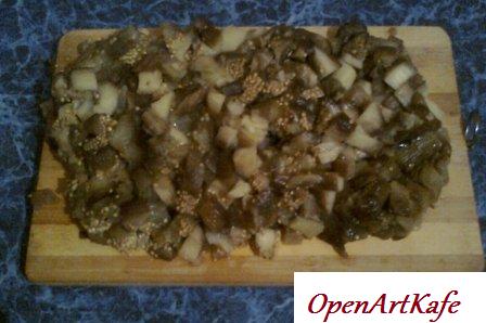 Квашеная капуста с баклажанами