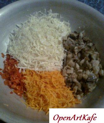 Квашеная капуста с баклажанами