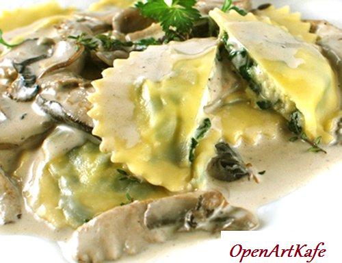 Вареники с грибами